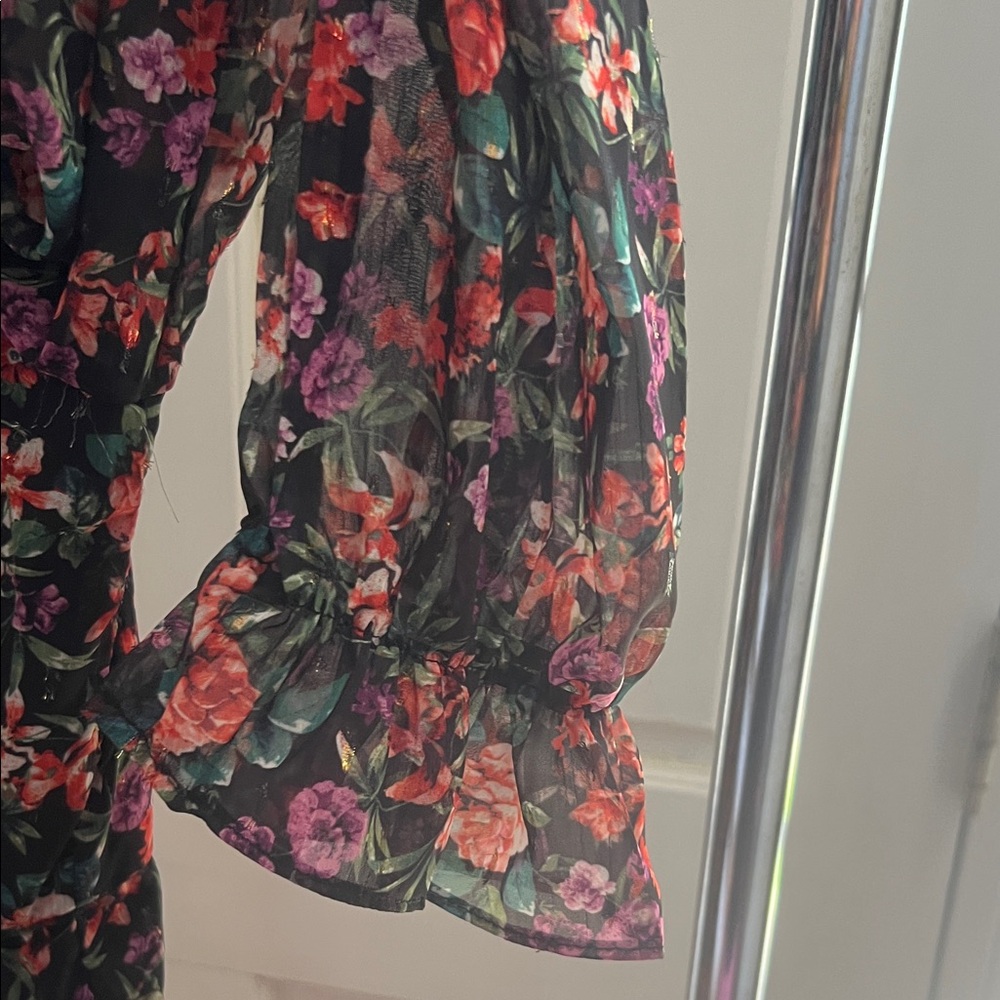 Peach Love California Vibrant Floral Dress - Picture 6 of 6